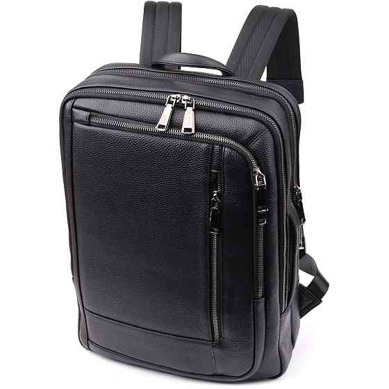 Мужской рюкзак из натуральной кожи Vintage 23051 Черный Киев