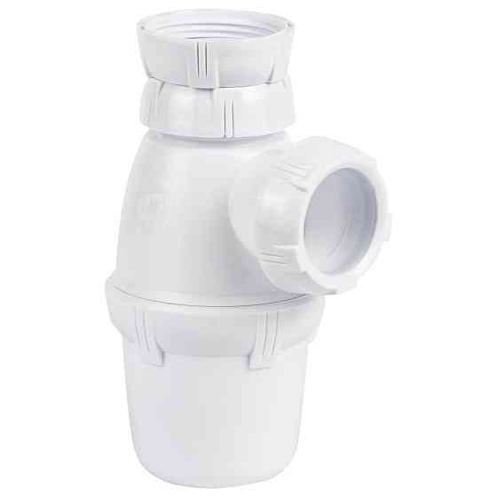 Сифон для раковини з донним клапаном Click-Clack 11⁄4" × Ø 32 мм WIRQUIN (9541822) Київ