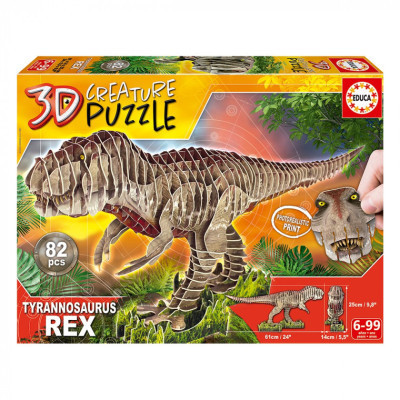 Пазл Educa 3D T-REX 82 элементов (6337222) Винница - изображение 1