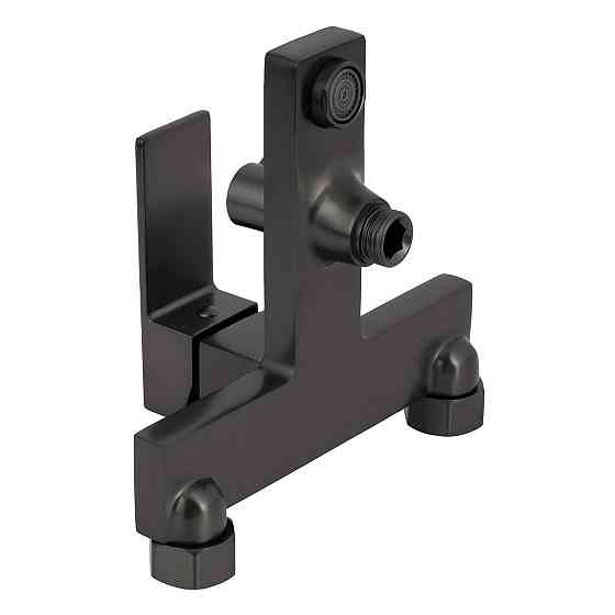 Змішувач для ванни Qtap Gemini (з душовим гарнітуром) QTGEM259GMB45684 Gunmetal Black PVD Київ