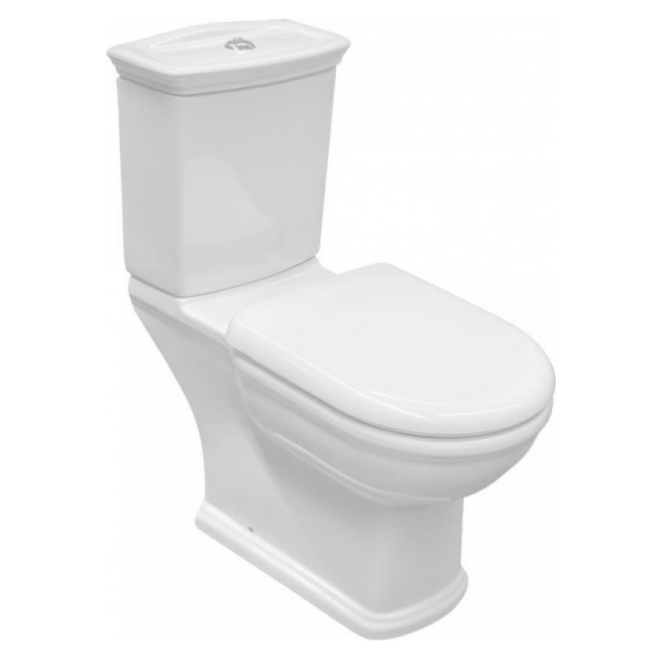 Комплект унитаз бачок RAK Ceramics Washington + крышка Gedy Smeraldo (RAK0047) Белый Винница - изображение 1