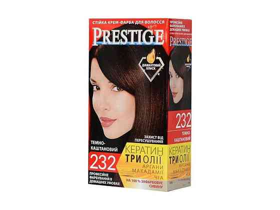 Крем-фарба №232 Темно-каштановий ТМ PRESTIGE Київ