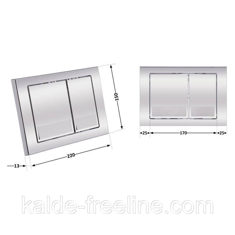 Панель змиву для унітаза Qtap Nest QT0111M06028CRM Харків - фото 2