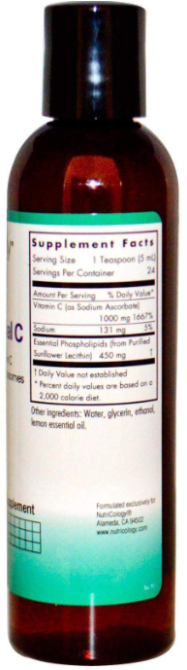 Вітамін С ліпосомальний Nutricology Micro Liposomal C 120 мл Київ - фото 2