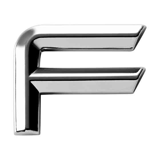 Наклейка 3 см (грань) Буква F Київ