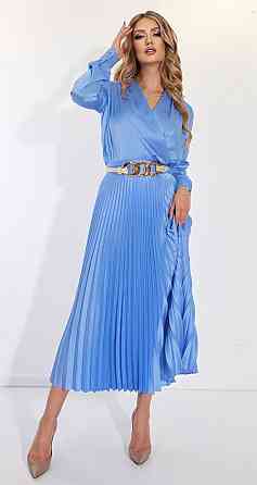 Костюм зі спідницею гофре із шовку (42) Київ