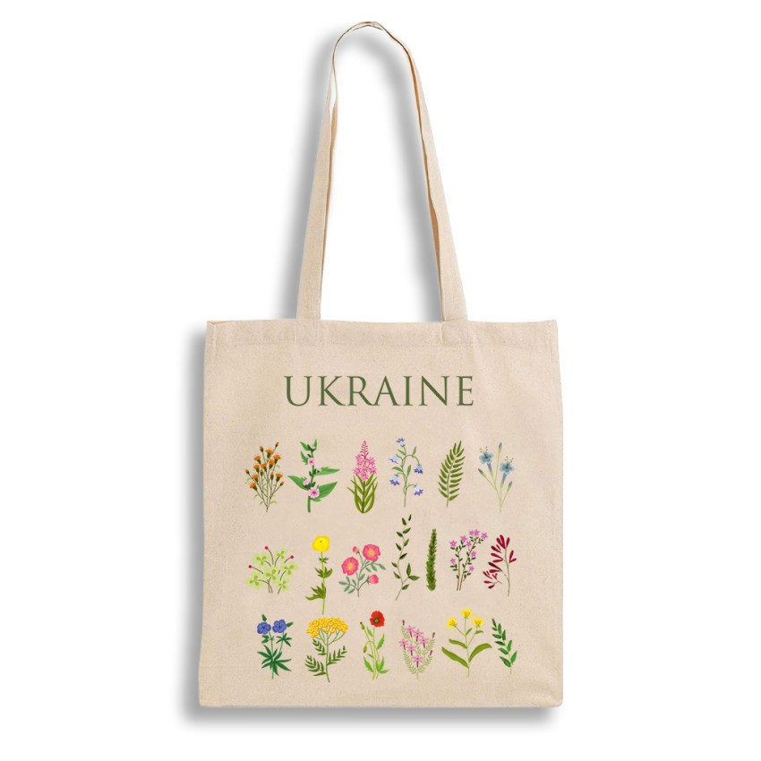 Екошопер BookOpt BK4083 Польові квіти, бежевий Киев - изображение 2