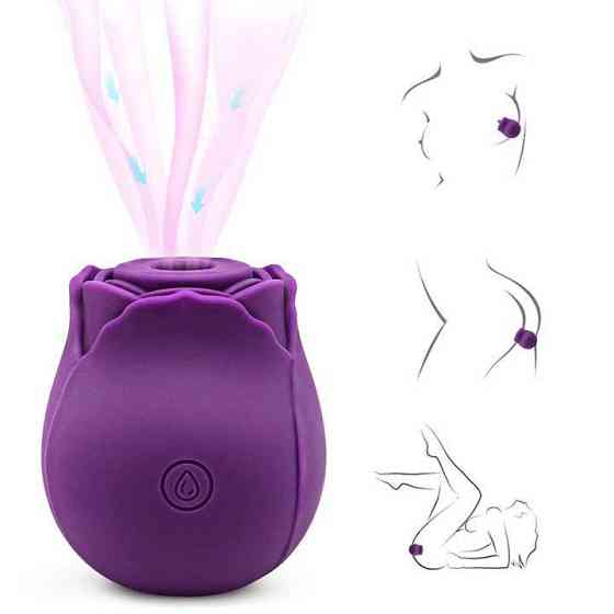 Кліторальний вакуумний вібратор Red Rose Фіолетовий Вінниця