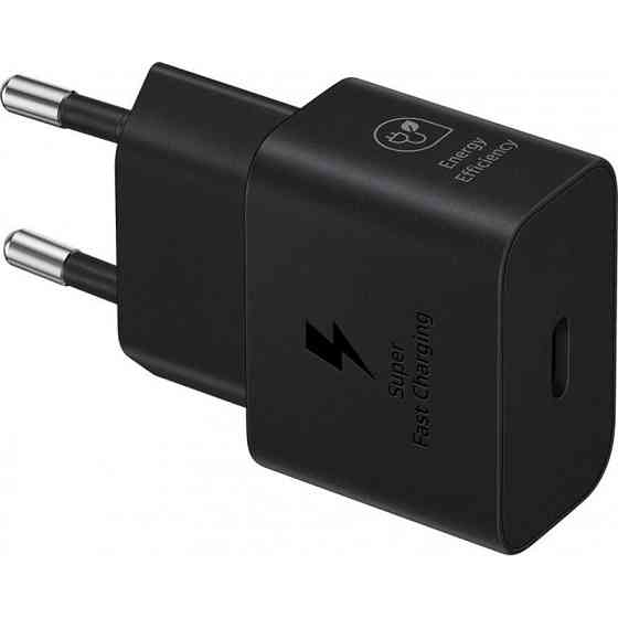 Мережевий зарядний пристрій Samsung 25 W Type-C Black (EP-T2510NBEGEU) Чорний Харьков