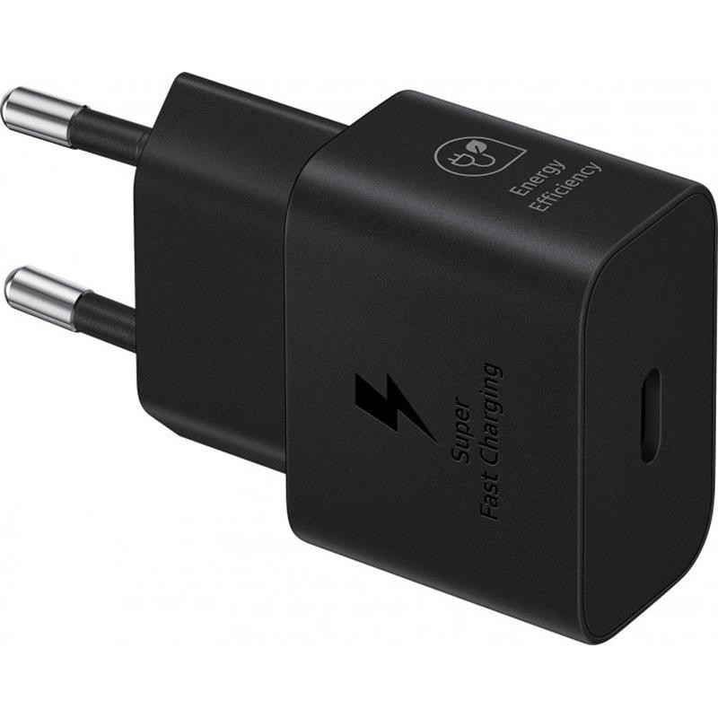 Мережевий зарядний пристрій Samsung 25 W Type-C Black (EP-T2510NBEGEU) Чорний Харків - фото 1