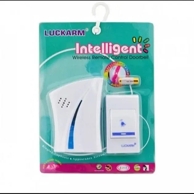 Бездротовий дверний дзвінок Luckarm 8610 на батарейках, гучний сигнал, проста установка, для дому та офісу Одеса - фото 3