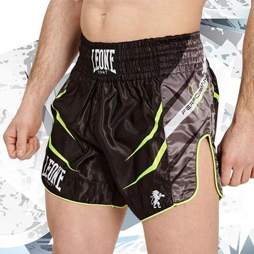 Шорты для тайского бокса Muay Thai мужские тренировочные для спарринга и зала Leone Performance Fluo Black Размер XL Киев - изображение 11
