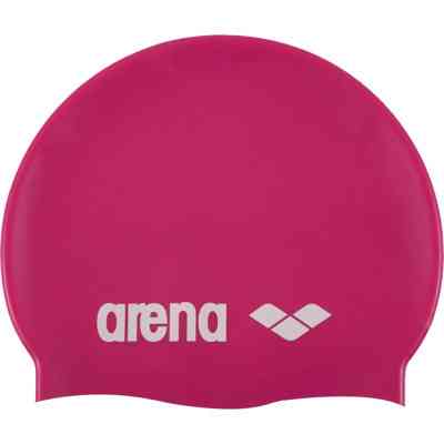 Шапка для плавания Arena Classic Silicone 91662-091 фуксія, білий Уні OSFM (3468333887458) Винница
