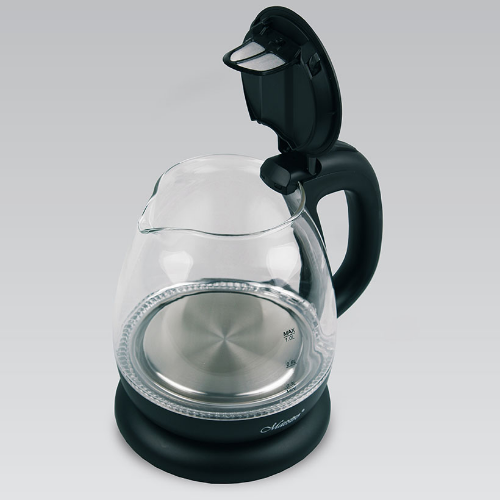 Електрочайник 1,0л 1100W скло (диск) чорний MR-055-BLACK Maestro Житомир