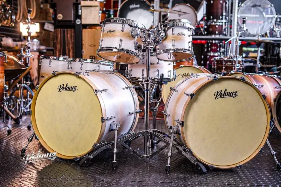 Ударная установка  Polmuz Maple Model 1 - 2x22/10/12/14/16/14SD White to natural Fade Киев