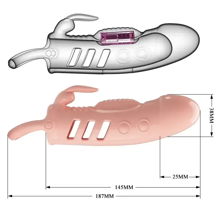Удлиняющая насадка с вибростимуляцией ( на 2,5 см ) PRETTY LOVE - PENIS SLEEVE Sloane, BI-026243 Sex Aura Киев - изображение 8