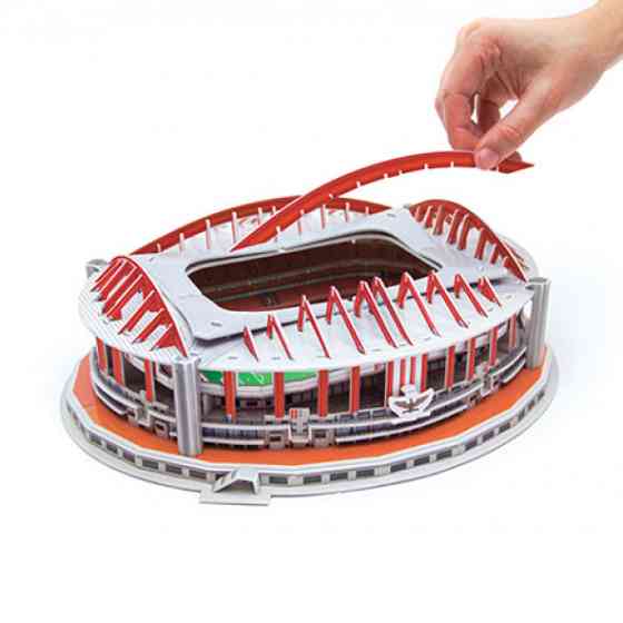 Пазлы 3D футбольный стадион Da Luz, Benfica, трехмерный конструктор-головоломка для детей, из 84 пазлов Каменец-Подольский