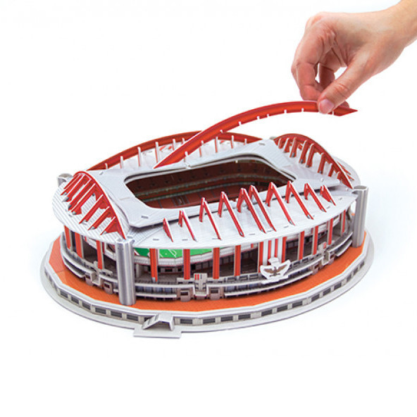 Пазлы 3D футбольный стадион Da Luz, Benfica, трехмерный конструктор-головоломка для детей, из 84 пазлов Каменец-Подольский - изображение 2