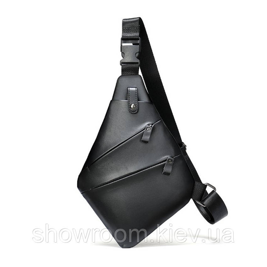 Мужская кожаная сумка на грудь (слинг), бананка Leather Collection (14997) Киев - изображение 1