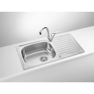 Мойка кухонная Deante Doppio, сталева мийка ZEN_0113 + змішувач BYU_060M, сатін (ZENA0113) Вінниця - фото 2