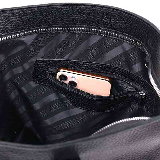 Кожаная универсальная женская сумка Shvigel 16354 Черный Киев