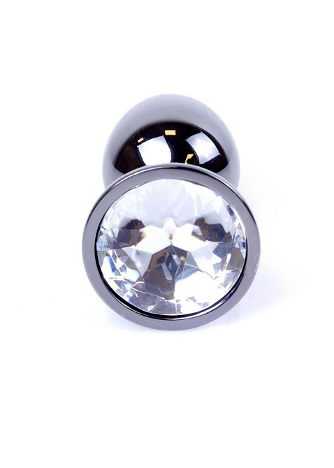 Анальна пробка - Jewellery Dark Silver Plug Clear Sex Aura Київ - фото 2