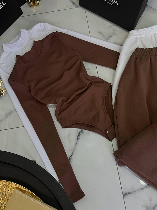 Женский базовый комплект с утеплением трехнитка на флисе Мокко, 42/44 Одесса - изображение 3