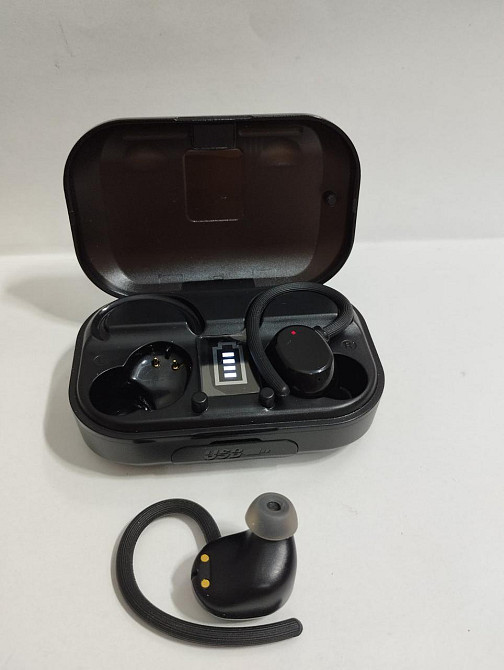 Б/в Бездротові навушники Hadbleng Q53, Bluetooth 5.3, ENC шумозаглушення, IP7, 48 год роботи, спортивні, чорні Київ - фото 3