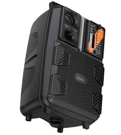 Портативна колонка HOCO BS37 з провідним мікрофоном, чорна Вінниця