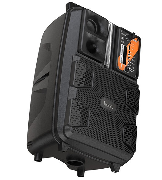 Портативна колонка HOCO BS37 з провідним мікрофоном, чорна Вінниця - фото 2