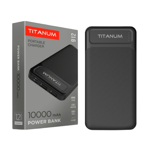 Павербанк 10000 mAh Titanum TPB-912-B чорний Житомир