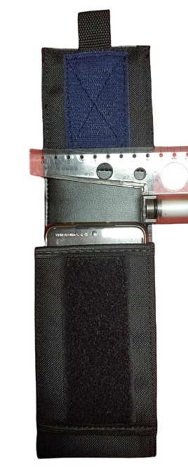 Подсумок под телефон, чехол для телефона тактический, 6,5, смартфон черный. крепление молли Одесса - изображение 4