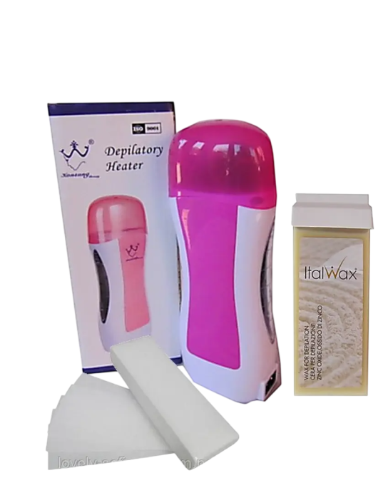 Стартовий набір для депіляції 3х предметний (воскоплав,стріпси 50 шт, картрідж з воском Италія) Київ - фото 1
