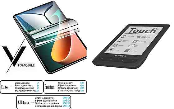 Полиуретановая пленка HyperClear Guard для PocketBook Touch Lux 623 Киев