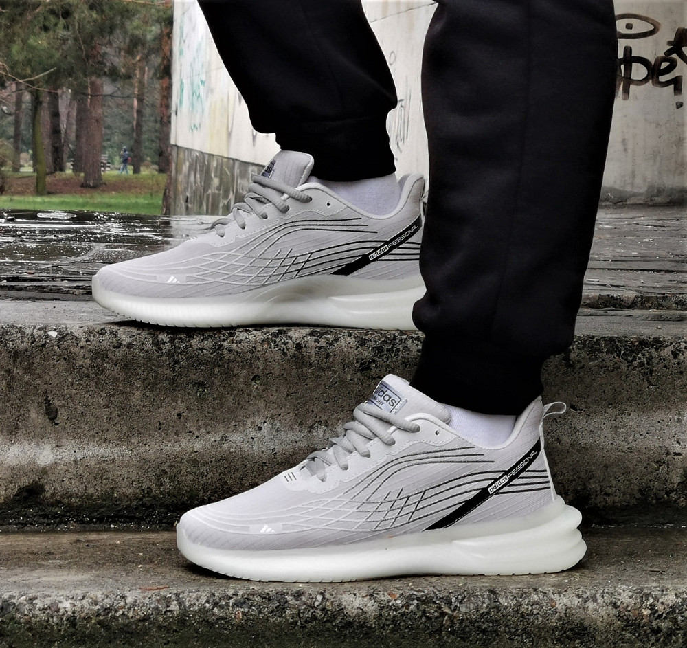 Кроссовки Adidas Серые Мужские Адидас Изи Boost (размеры: 40,41,42,43,44) Днепр - изображение 1