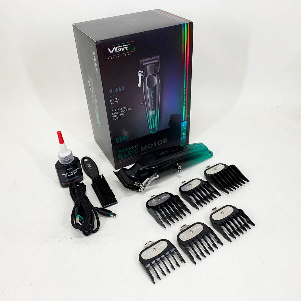 Машинка-тример 3 в 1 для стрижки волосся VGR V-662, Тример для стрижки акумуляторний професійний DF-32 Івано-Франківськ - фото 5