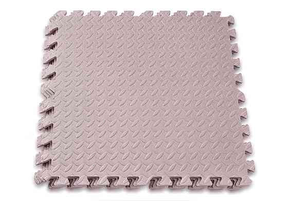 Татамі мат EasyFit SwallowTail 4 шт (60х60х1 см) пазл хвіст ластівки бежевий Коломия