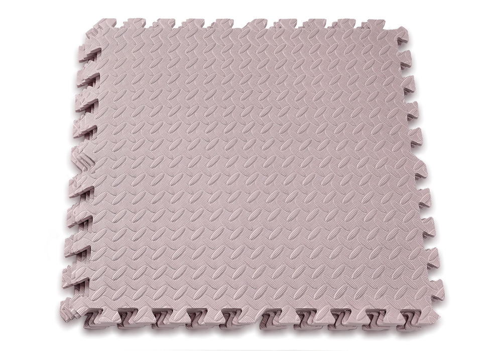 Татамі мат EasyFit SwallowTail 4 шт (60х60х1 см) пазл хвіст ластівки бежевий Коломия - фото 1