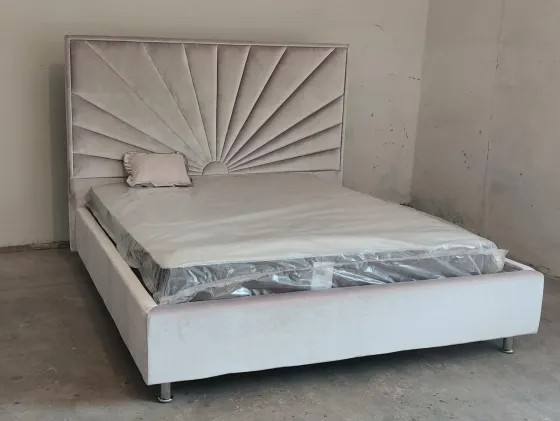 Кровать BNB Двуспальная Sunrise Premium 160 х 200 см Simple С дополнительной металлической цельносварной рамой Розовый Киев