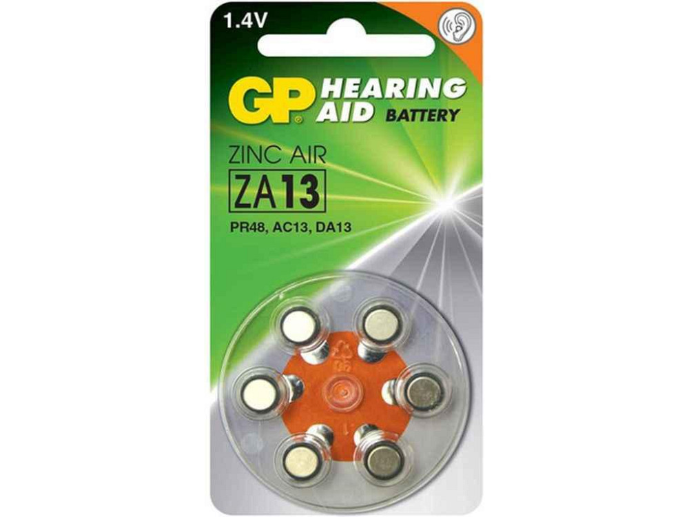 Батарейка для слухового апарату ZA 675F-DP6. PR44 DA675X Zinc Air Button Cell 6шт (блістер) ТМ GP Київ - фото 1