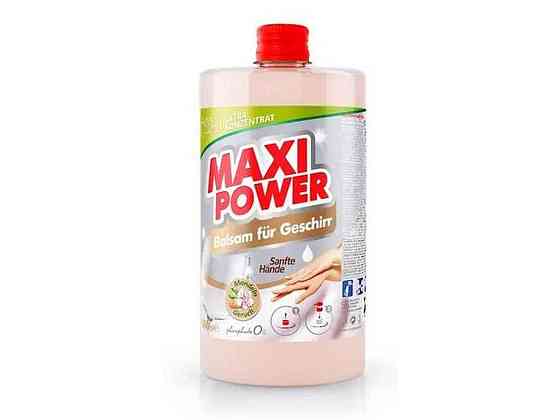 Засіб-бальзам д/миття посуду 1л Мигдаль запаска ТМ MAXI POWER   Solmir Київ