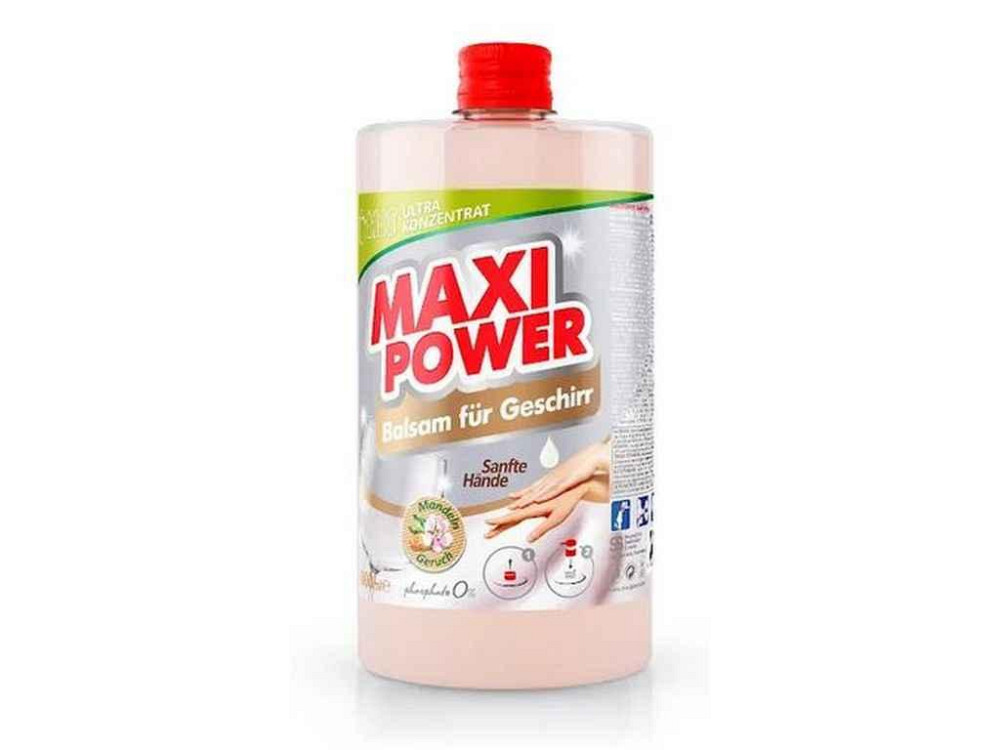 Засіб-бальзам д/миття посуду 1л Мигдаль запаска ТМ MAXI POWER   Solmir Київ - фото 1