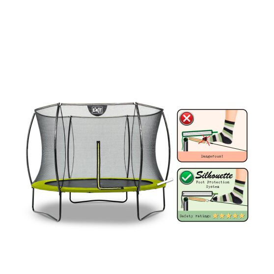 Батут EXIT Silhouette 244см розовый Киев - изображение 7