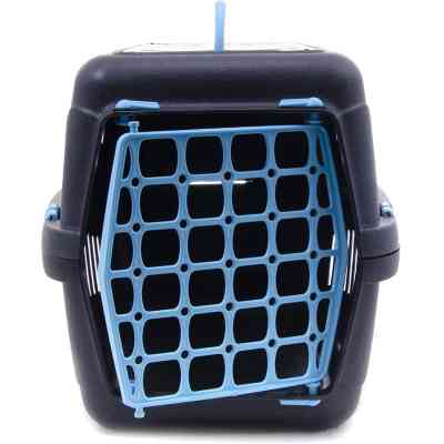 Переноска для тварин SGbox для тварин до 6 кг 48х32х32 см пластик (чорна/мікс) (2700000016053) Вінниця