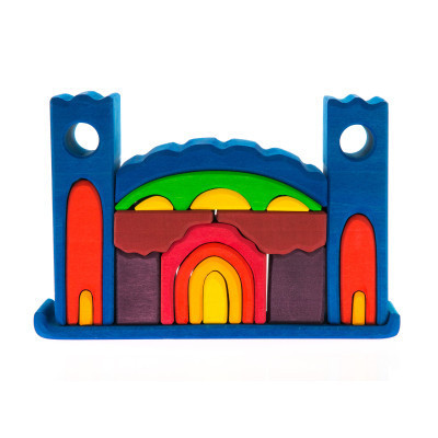 Конструктор Nic деревянный Все в замке синий (NIC523268) Винница - изображение 1