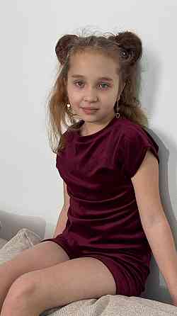 Дитяча піжама з плюш-велюру Бордо 154-158 Харків