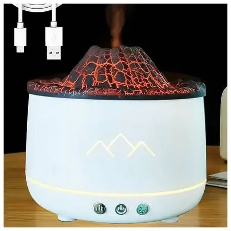 Увлажнитель воздуха Вулкан с эффектом пламени и подсветкой, резервуар 360мл, с ароматизацией Одесса - изображение 3