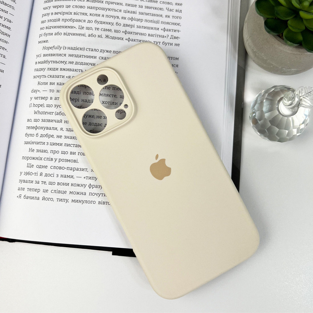 Чохол для смартфона Silicone Full Case AA Camera Protect for Apple iPhone 16 Pro 9,Antique White Київ - фото 7