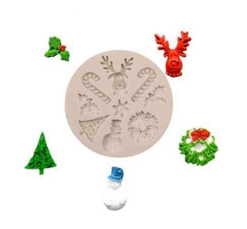 Молд новогодний универсальный 82 мм серый Киев