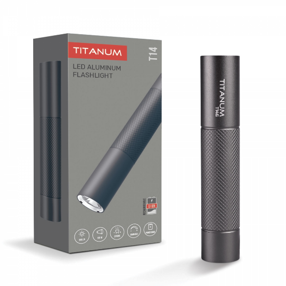 Ліхтарик LED портативний 300Lm 5000К сірий TLF-T14G Житомир - фото 1